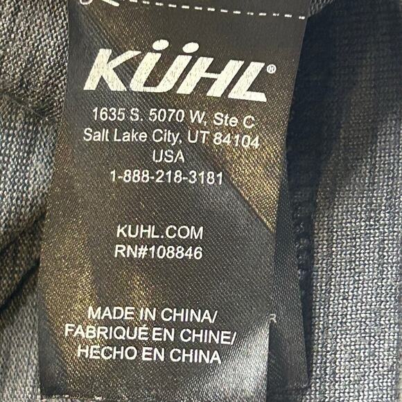 Kuhl mens Alloy 1/4 zip mock neck graphite thumb holes pullover size XL - Picture 8 of 10